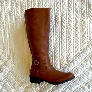 St. John’s Bay riding boots cognac color